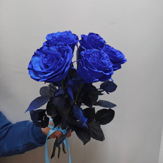 Букет из синих роз "Тайна"