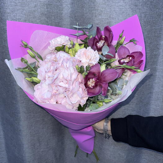Букет с орхидеей 🌸