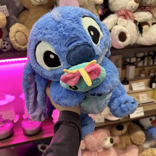 Плюшевый голубой Стич М💙