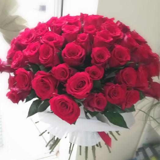 Букет из 45 красных роз