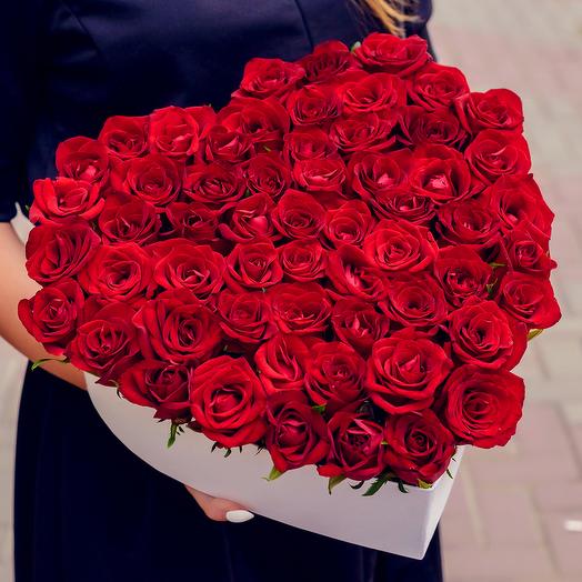 Heart of 51 Kenyan roses
