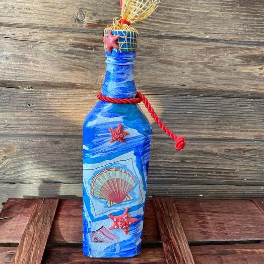 Декоративная бутылка «Морские сказки»