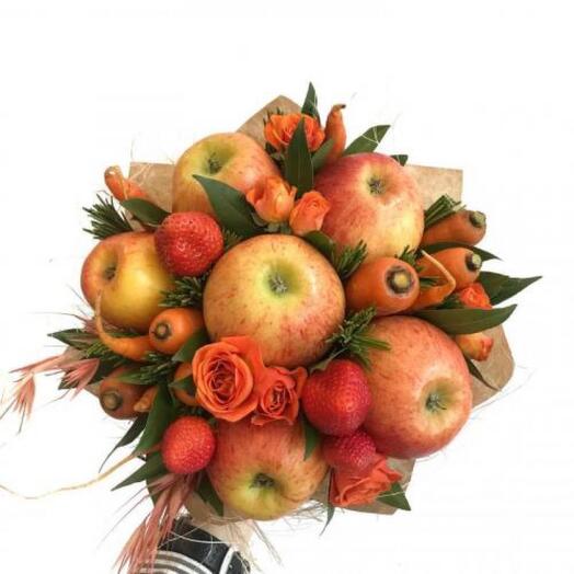 Manzana y zanahoria fresca 20 cm