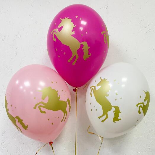 Bola de unicornios dorados