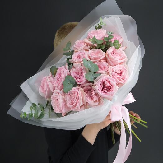 15 роз PINK OHARA