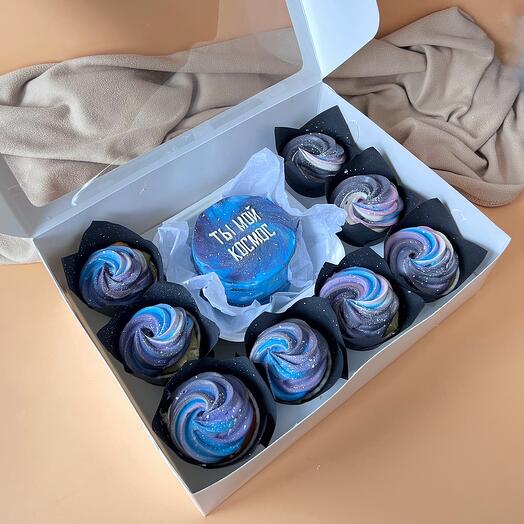 ¡Nuevo! Pastel de Bento + 8 cupcakes "eres mi espacio"