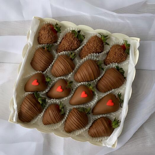 Strawberries in Belgian chocolate