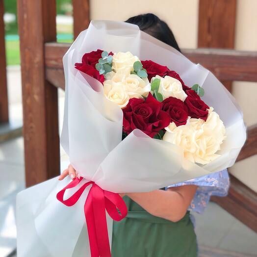 Ramo clásico de rosas francesas