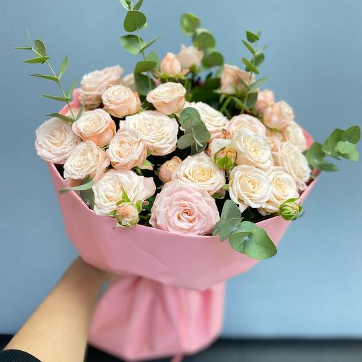 Букет из  Пионовидных кустовых роз 💗💐