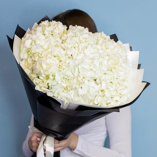 Bouquet of white Hydrangea 7 pieces