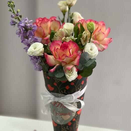 Букет "Воздушная легкость" от цветочного магазина Оранж Алматы