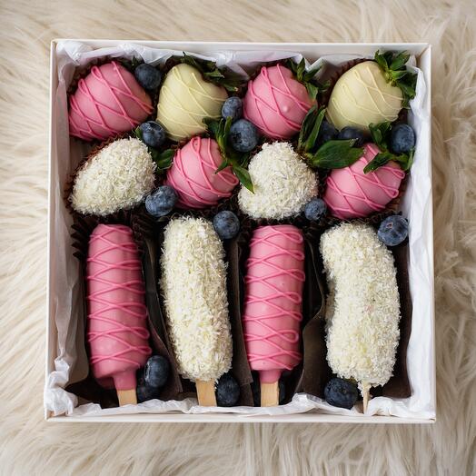 Клубника и бананы в шоколаде «Полнота вкуса»