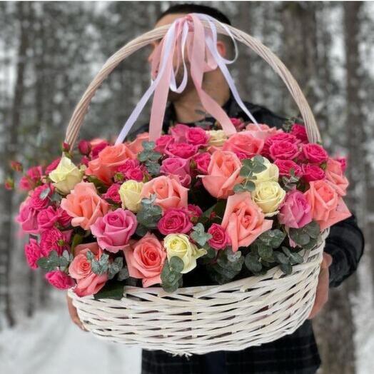 Корзина с цветами «Secret Garden»