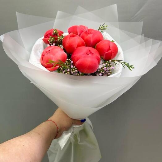 Пионы Coral Charm с ароматном Ваксфлауэр