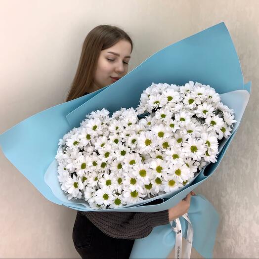 Букет-гигант с кустовой хризантемой