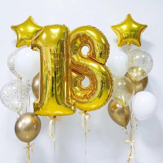 Шары на день рождения 18 лет