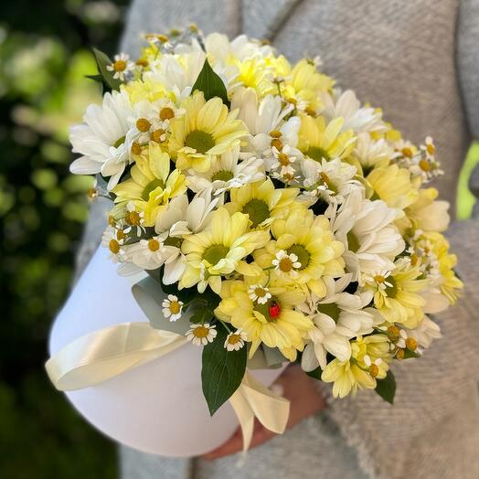 Цветы в красивой коробке