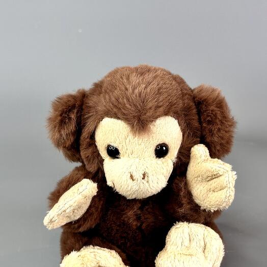 Soft toy Monkey Bernard brown (15см)