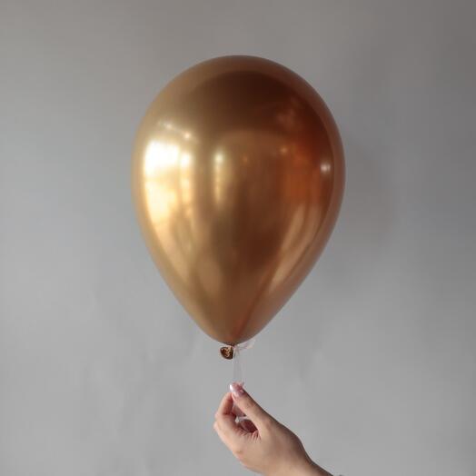 Золотой гелиевый шар