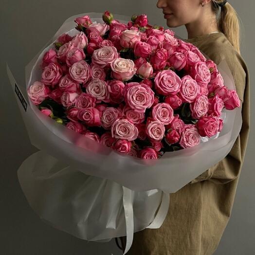 25 кустовых роз «Ledy