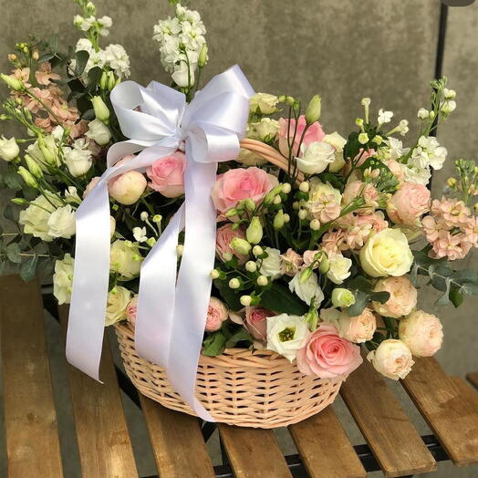 Flowers in basket