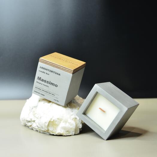Свеча ароматическая MASSIMO Wood  Vanilla