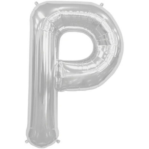 Letter P Silver Foil Balloon