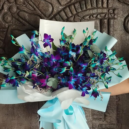 Blue Orchids Bouquet :