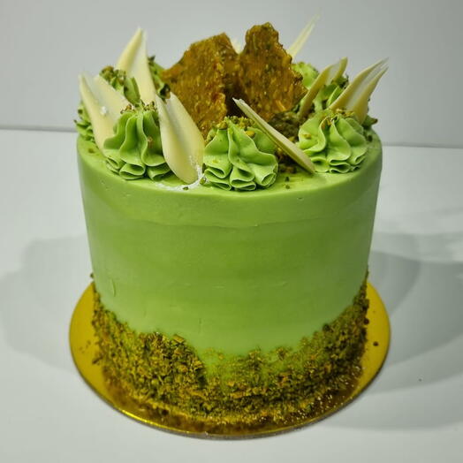 Pistachio Cake - Extra Moist with Nutty Flavor and Cream Cheese Frosting