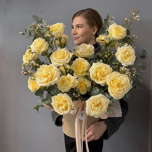 Цветы в коробке «Премиум»