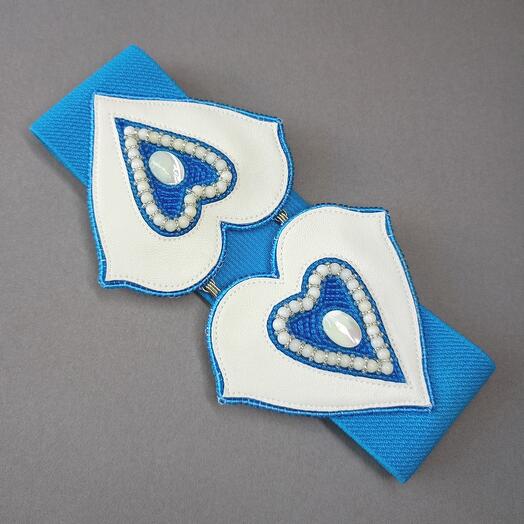 Пояс-резинка "Blue heart"