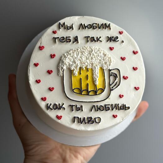 Бенто-торт макси для любителя пива