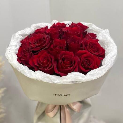15 красных роз ♥️