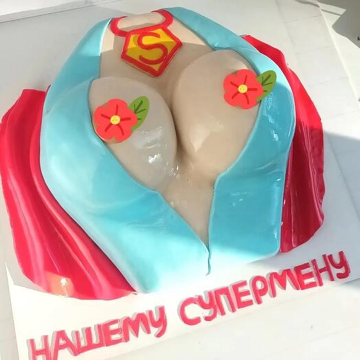 Торт «женская грудь» на 23 февраля