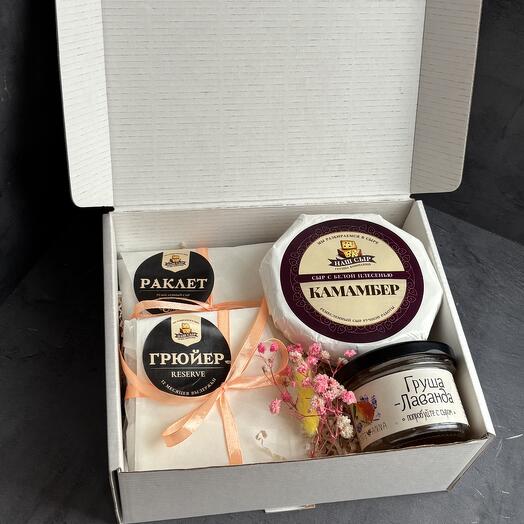 Вкусный подарочный набор сыров "Французские штучки" мини