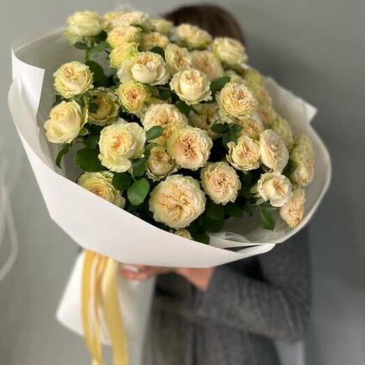 Кустовые пионовидные розы 11