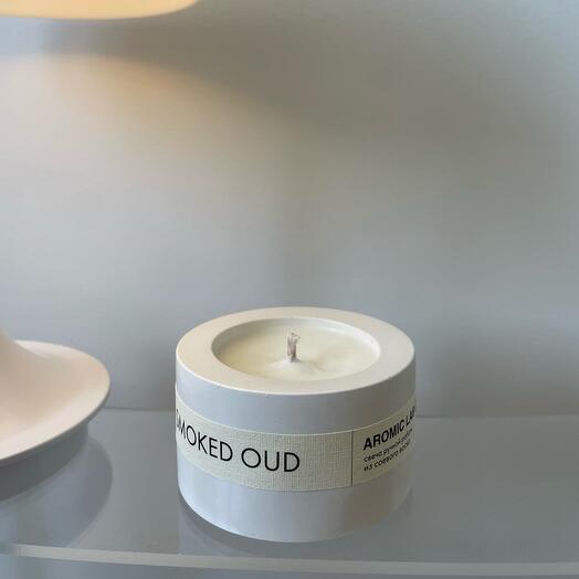 СВЕЧА-ШАЙБА «SMOKED OUD» гладкая