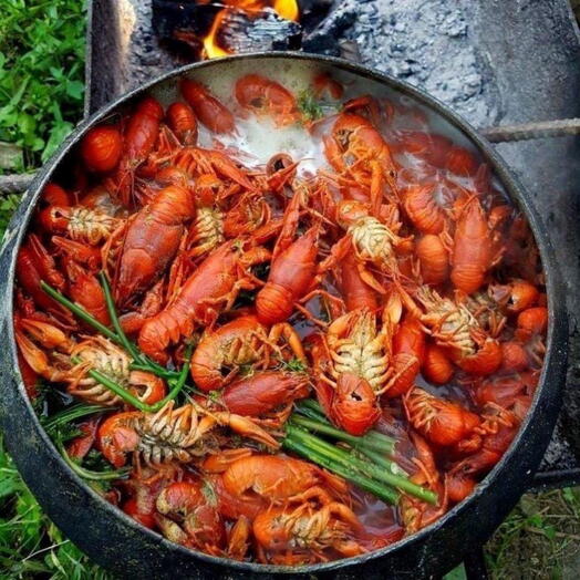 Вареные раки 1 кг (60/80 гр/шт)
