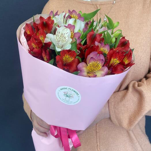 Букет из 7 альстромерий микс