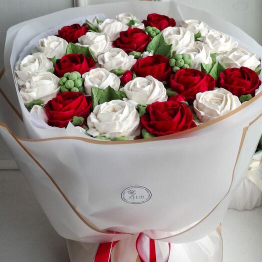 Зефирные розы