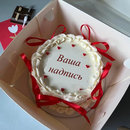 Бенто-торт Ламбет с бантиками с рюшами для девушки