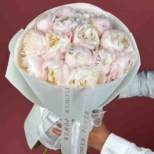 Blush Blush M Bouquet of peonies 15 stems