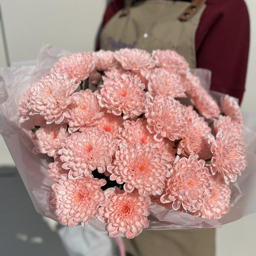 Моно-букет из персиковой хризантемы 😍