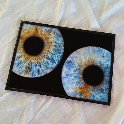 Электронный Сертификат на фото радужки глаза "Стандарт" А4