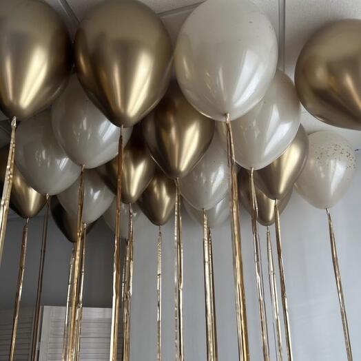 Набор из 20 латексных шаров на дождике