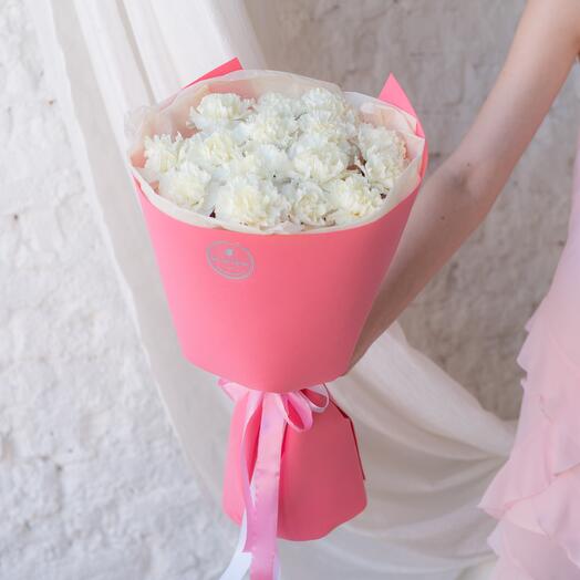 Букет белых Диантусов Brut