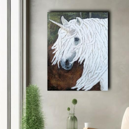 Единорог  панно, интерьерная картина