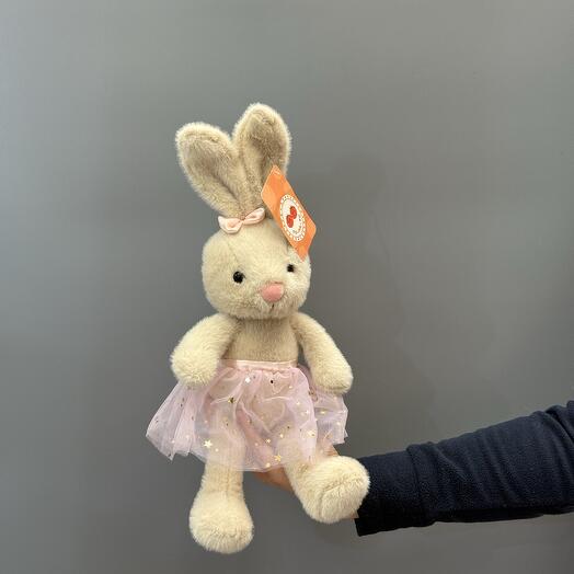 Зайка в юбке малый беж