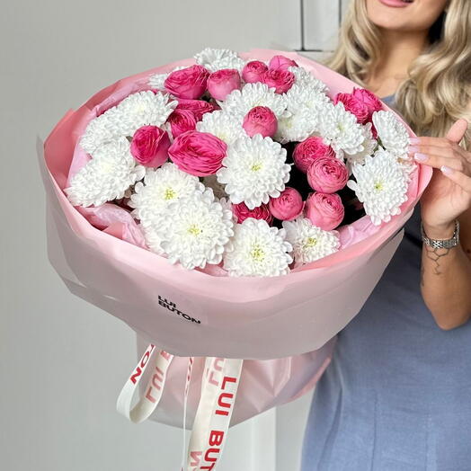 Букет "Розовый микс"