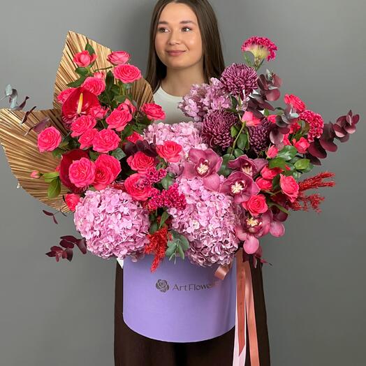 Цветы Букет Art Flowers Фламенко в Сердце